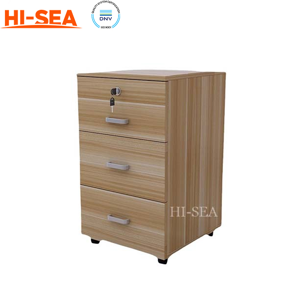 Marine Wooden File Cabinet 